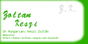 zoltan keszi business card